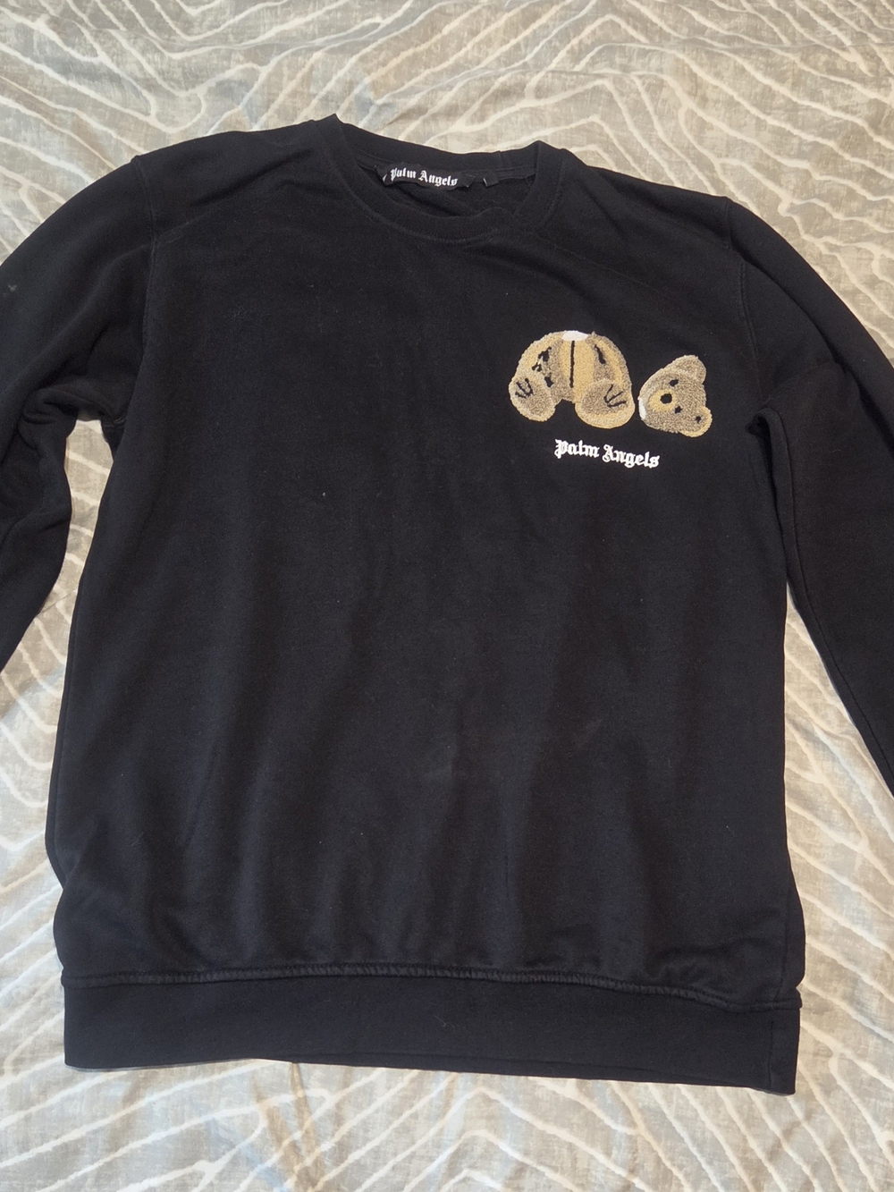Palm Angels Kill The Bear Crewneck Sweatshirt Black Size Large Unisex